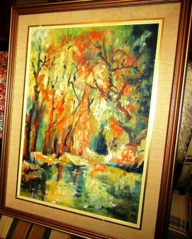Original K Dubinski DA - International Artist -  Impressionism Art Piece with Lots of Depth -Autumn