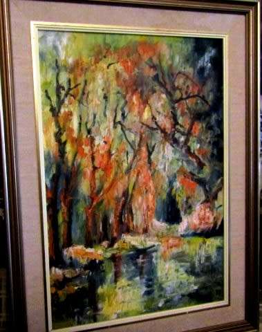 Original K Dubinski DA - International Artist -  Impressionism Art Piece with Lots of Depth -Autumn