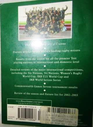 International Rugby Yearbook - 2002 - 2003 Edition