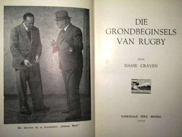 Die Grondbeginsels van Rugby deur Danie Craven