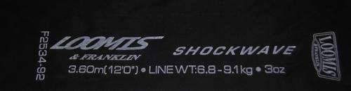Loomis & Franklin Shockwave 12' 2Pc Surf rod and bag