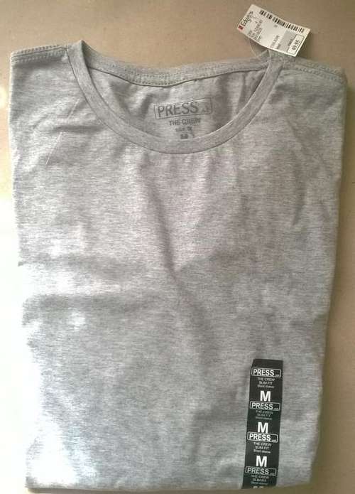 Press AVE Crew Slim Fit T-shirt Grey Size M