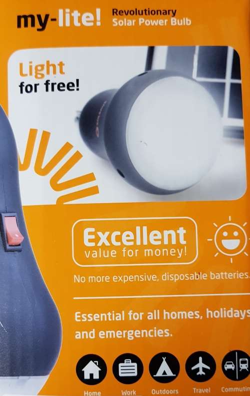 SOLSAVE  Solar Powered Light (SG-MYLITE)
