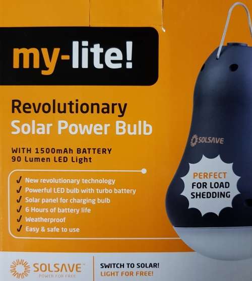 SOLSAVE  Solar Powered Light (SG-MYLITE)