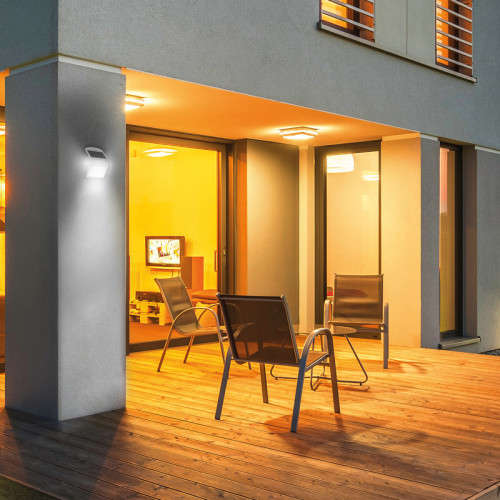 Solar LED Wall light C/W PIR (LSD-SWL-3.2W-B)