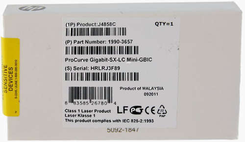 HP ProCurve Gigabit-SX-LC Mini-GBIC (J4858C 1990-3657) Transceiver Module