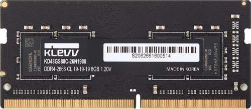 8GB Klevv DDR4 SO-Dimm 2666Mhz, Laptop Memory, 8GB | KD48GS88J-26N1900