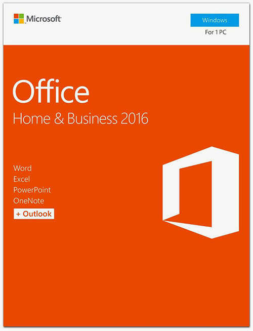 SEALED FULL RETAIL PACK: Microsoft Office 2016 Home and Business