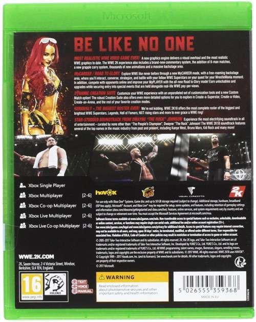 NEW SEALED: WWE 2K18 Game for Xbox One