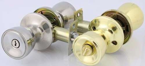 Fort Knox Entrance Door Lockset Brass Plated