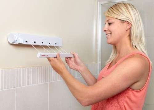 Zippy Retractaline - Retractable Washing Line Ideal for Bathrooms and Balconies