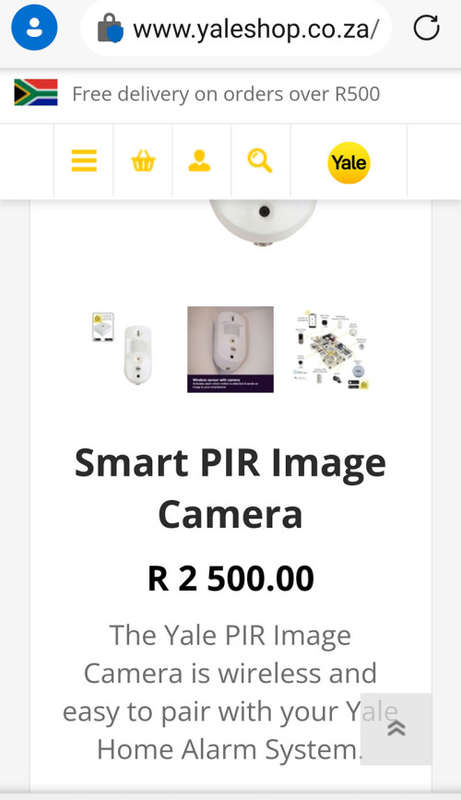 Yale SR-PC Smart Living PIR with Snap Shot Image Camera - Half Price!!!