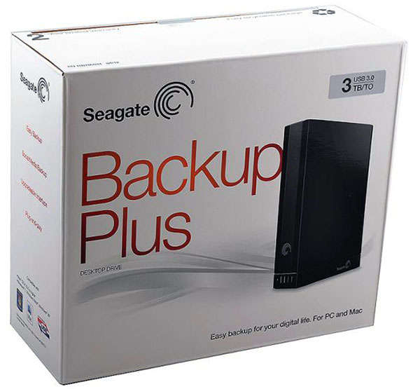 3TB Seagate 3.5'' Backup Plus External HDD - USB 3.0