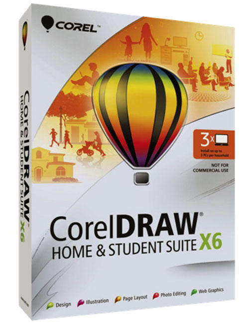 Price Reduced!!!  CorelDRAW Home and Student Suite X6 - 3 Users