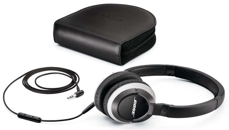 Bose OE2i audio headphones lifelike audio with lightweight comfort - Black