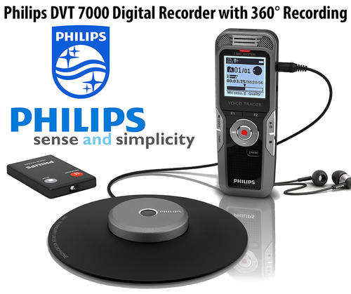 Philips DVT7000 Digital Meeting Recorder with 360Â° Microphone