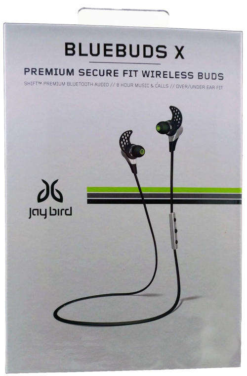 JayBird Bluebuds X Sport Wireless Bluetooth Earphones- Storm White