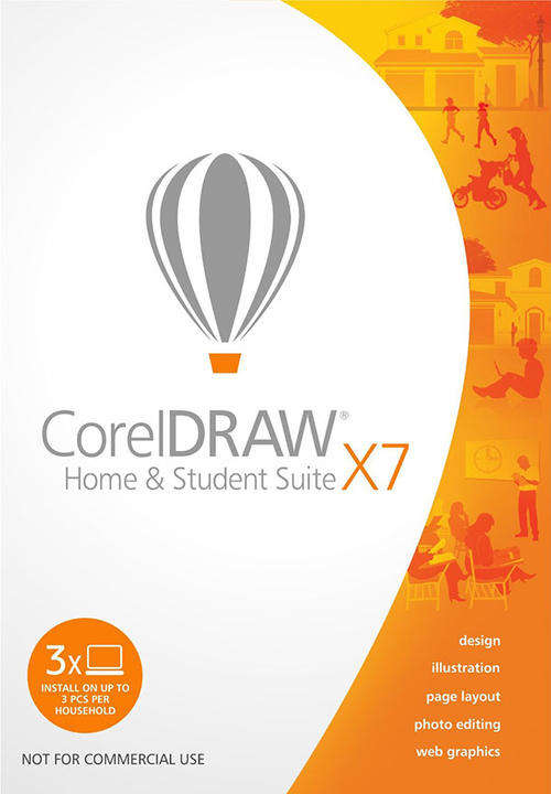 Corel Draw Home & Student Suite X7 - 3 Users