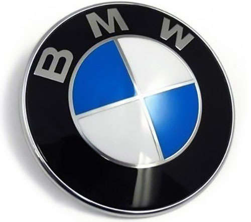 BMW 82mm Standard Hood/Trunk 2 Pins Emblem, Badge, Logo, Decal for BMW