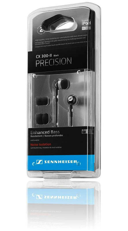 Sennheiser CX 300 II Precision Enhanced Bass Earbuds (Black)