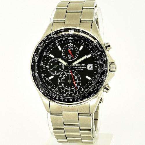 Year End Special!!!!Seiko Flight Master Pilots Tachymeter Watch!! Brand New!!