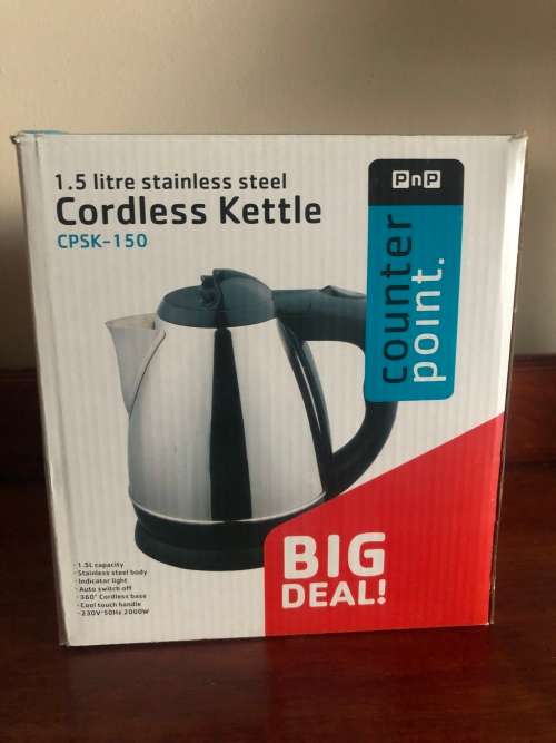 NEW PnP 1.5L Cordless Kettle