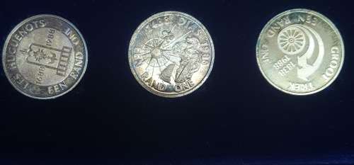 1988 Proof Set Silver R1 ~ in SA Mint box ~ Huguenots, Dias, Groot TRek