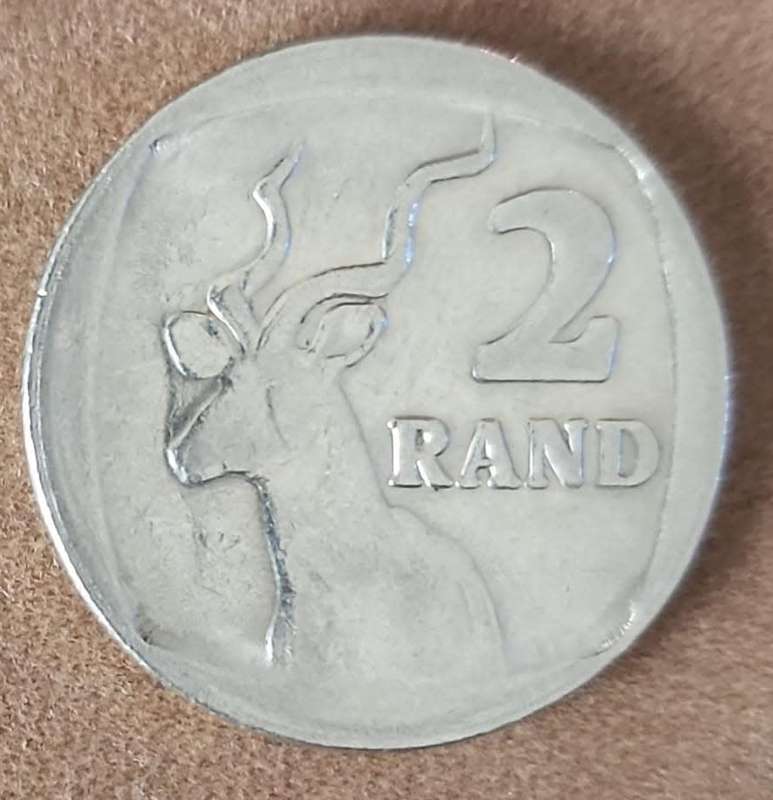 Error R2 minted 1990 Obverse ~ metal flaw