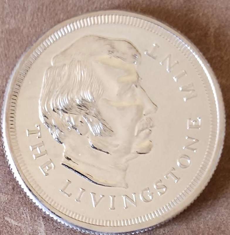 1975 LIVINGSTONE MINT Rhodesian Bullion 1 oz Fine Silver Coin