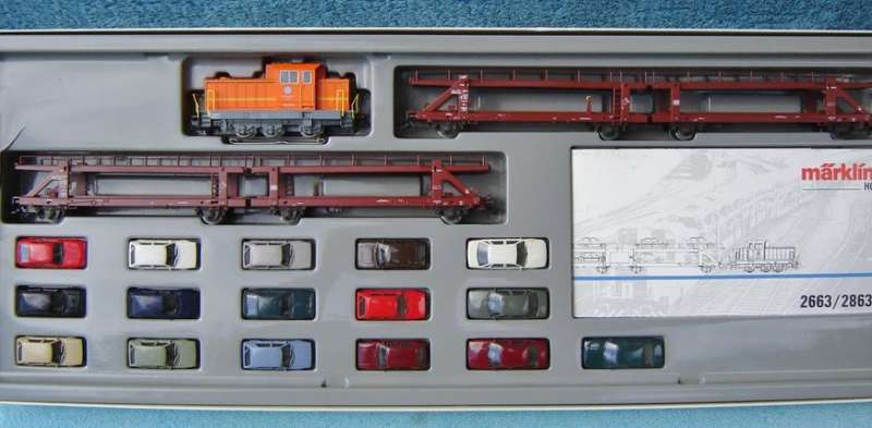 Marklin HO gauge "VW Auto" Car Transporter No. 2863