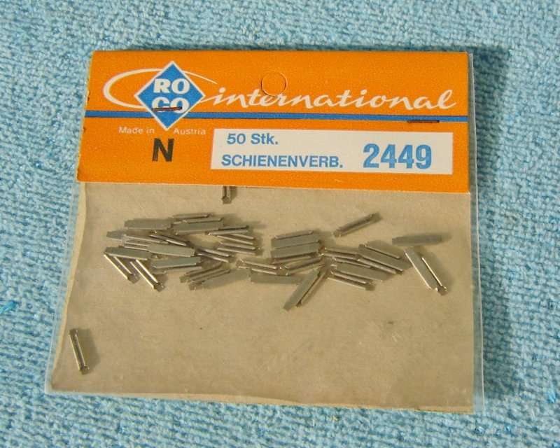 Roco N gauge Metal Rail joiners No. 2449
