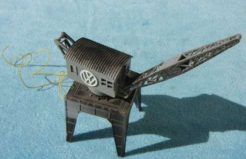 Airfix HO gauge Crane with Working Light Bulb
