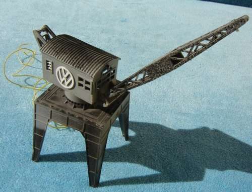 Airfix HO gauge Crane with Working Light Bulb