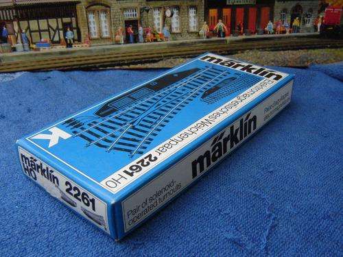 Marklin HO gauge K track left and right electrical points