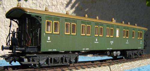 Marklin HO gauge Wuttemberg 2de & 3de Class passenger coach