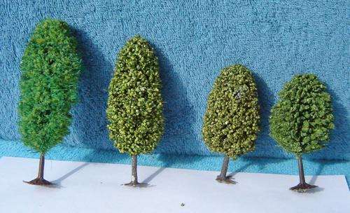 Various HO Gauge Trees x 4