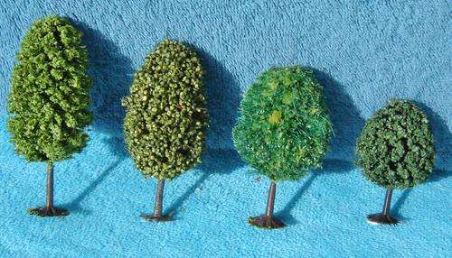 Various HO Gauge Trees x 4
