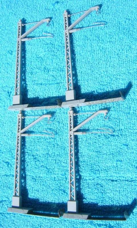 Marklin HO gauge Catenary Masts No. 7009 x 4