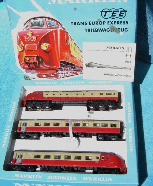 Marklin HO gauge Very Rare 3 Unit TEE (Netherlands) Train Set No. 3070