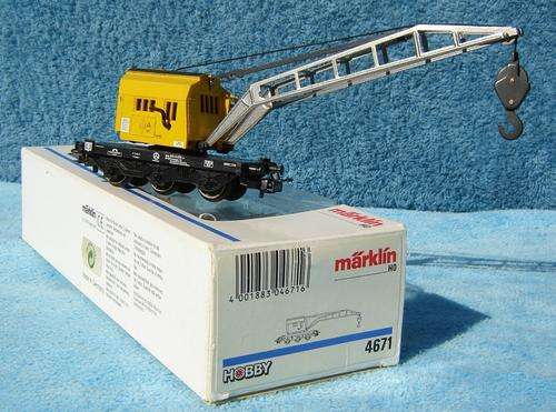 Marklin HO gauge Crane Wagon No. 4671