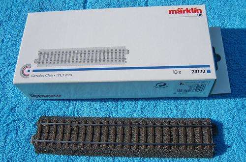 Marklin HO gauge C-Track Straight No. 24172 - 10 track pieces