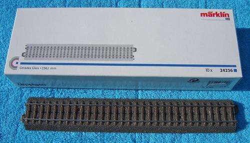 Marklin HO gauge C-Track Straight No. 24236 - 10 track pieces