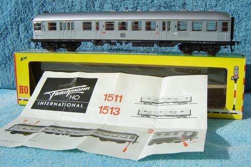 Fleischmann HO gauge Silberlinge Passenger Coach with Drivers Cab No. 1513