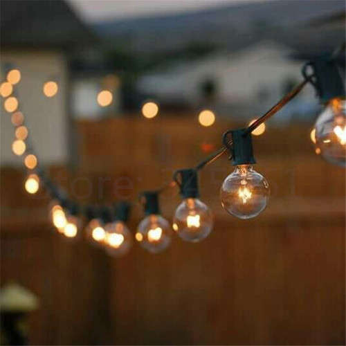 Patio Lights G40 String Light,Warm White 25 Clear Vintage Bulbs 25ft