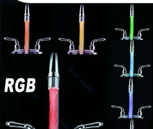 LED Faucet Light 7 Colors Changing Water Glow Shower