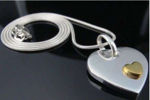 925 Silver Heart Pendant Necklace