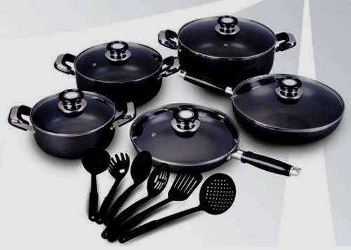 16 PIECE NON-STICK COOKWARE POT SET