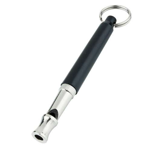90mm Pet Dog Training Adjustable Whistle Pitch Sound Black