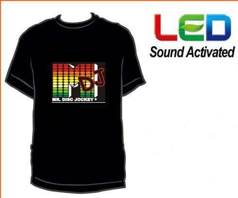 SOUND ACTIVATED LED T-SHIRTS