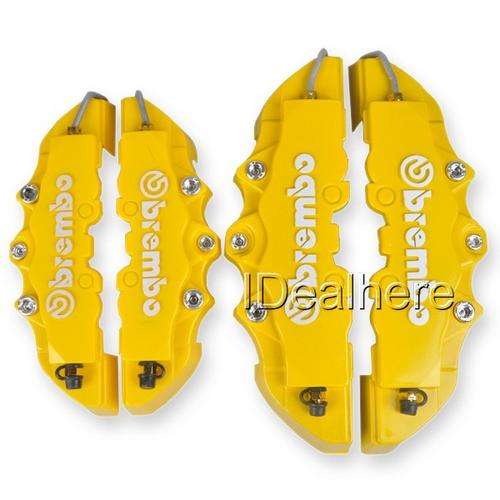 Yellow ABS Front+Rear Disc Brake Caliper Cover Brembo Universal (IN STOCK)